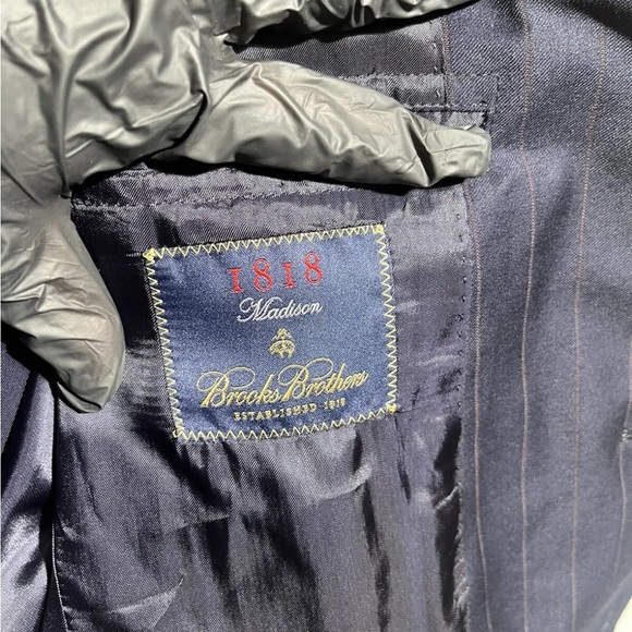 Vintage USA Brooks Brothers 1818 Mens Sz 40 Twill Blazer Jacket Sport Coat Italy - Picture 5 of 10